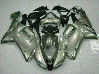 Argent 2007-2008 Kawasaki ZX6R Carénage Moto