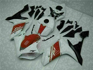 Blanc 2007-2008 Yamaha YZF R1 Carrosserie Moto