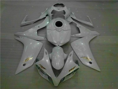 Blanc 2007-2008 Yamaha YZF R1 Kit Carénages Motos