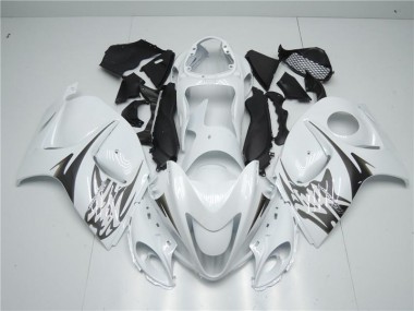 Blanc 2008-2019 Suzuki GSXR 1300 Hayabusa Carénage Moto