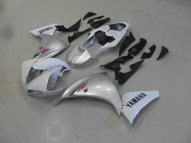 Blanc Argent 2009-2011 Yamaha YZF R1 Carénage Moto