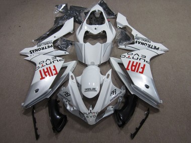 Blanc Fiat 2007-2008 Yamaha YZF R1 Carénage Moto