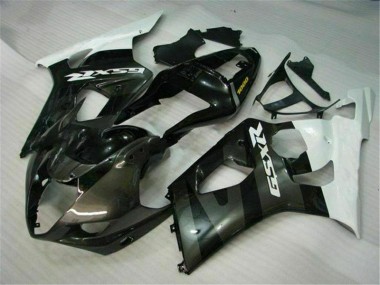 Blanc Noir 2003-2004 Suzuki GSXR 1000 Carénages Moto