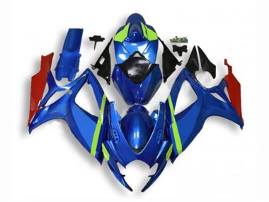 Bleu 2006-2007 Suzuki GSXR 600/750 Kit Carénages Motos