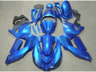 Bleu 2006-2011 Kawasaki ZX14R ZZR1400 Carénage Moto