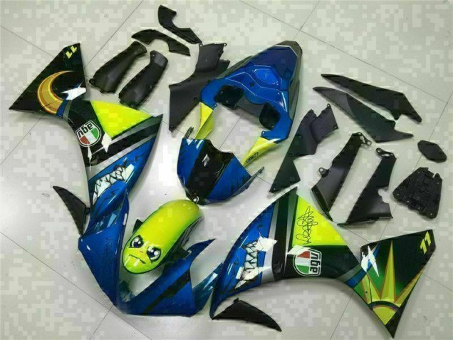 Bleu 2009-2011 Yamaha YZF R1 Carénage Moto Bleu 2009-2011 Yamaha YZF R1 Carénage Moto