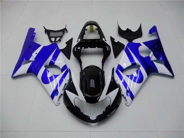 Bleu Blanc 2000-2002 Suzuki GSXR 1000 Carénage Moto Bleu Blanc 2000-2002 Suzuki GSXR 1000 Carénage Moto