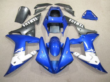 Bleu Blanc 2002-2003 Yamaha YZF R1 Carénages Moto