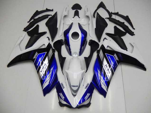 Bleu Blanc 2015-2022 Yamaha YZF R3 Carénages Moto Bleu Blanc 2015-2022 Yamaha YZF R3 Carénages Moto
