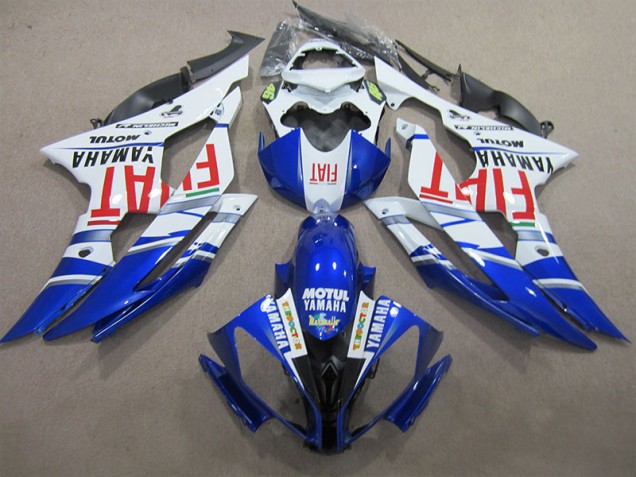 Bleu Blanc Motul Rouge Fiat 2008-2016 Yamaha YZF R6 Carénage Moto Bleu Blanc Motul Rouge Fiat 2008-2016 Yamaha YZF R6 Carénage Moto