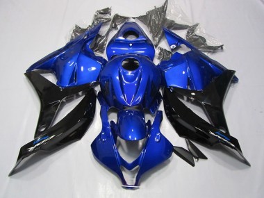 Bleu Noir 2009-2012 Honda CBR600RR Carénage Moto