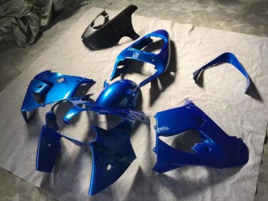 Bleu Noir Mat 2002-2003 Kawasaki ZX9R Carénage Moto
