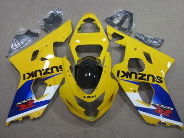Jaune Bleu 2004-2005 Suzuki GSXR 600 Carénage Moto