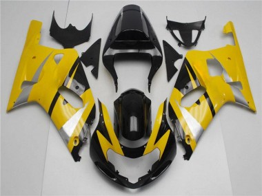 Jaune Noir 2001-2003 Suzuki GSXR 600/750 Carénages Moto