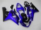 Carénages Moto Suzuki GSXR 600/750 2004-2005 - Bleu Noir Brillant