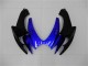Carénages Moto Suzuki GSXR 600/750 2006-2007 - Bleu Noir Brillant