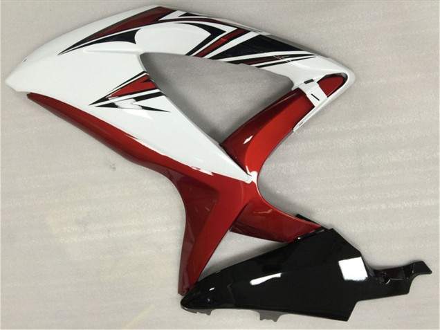Carénages Moto Suzuki GSXR 600/750 2008-2010 - Blanc Rouge Noir Brillant