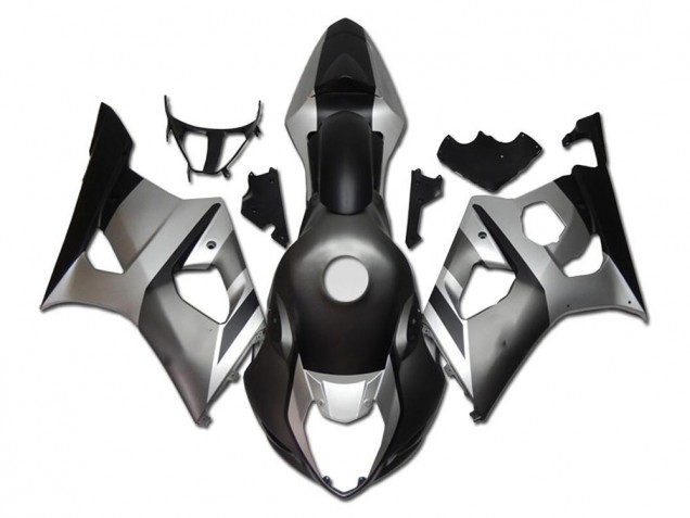 Carénages Moto Suzuki GSXR 1000 2003-2004 - Argent Gris Noir