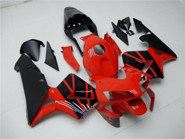 Carénages Moto Honda CBR600RR 2003-2004 - Rouge Noir Brillant OEM Style