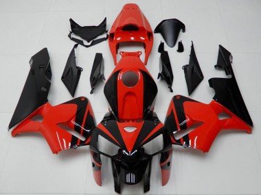 Carénages ABS Honda CBR600RR 2005-2006 - Rouge Noir