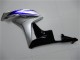 Carénages Moto Honda CBR600RR 2007-2008 - Argent Bleu Noir Brillant OEM Style
