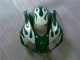 Carénages Moto Honda CBR1000RR 2006-2007 - Blanc Vert Flamme