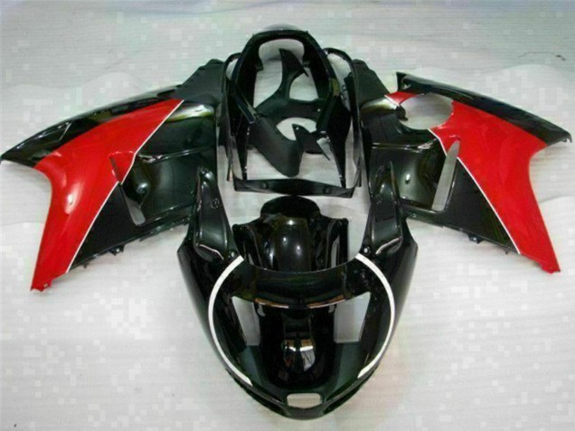 Carénages Moto Honda CBR1100XX Blackbird 1996-2007 - Rouge Noir Brillant
