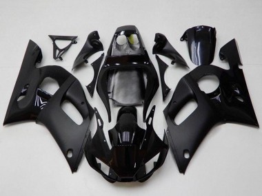 Carénages Moto Yamaha YZF R6 1998-2002 - Noir Brillant Noir Mat