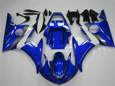 Carénage Moto Yamaha YZF R6 2003-2004 - Bleu Blanc