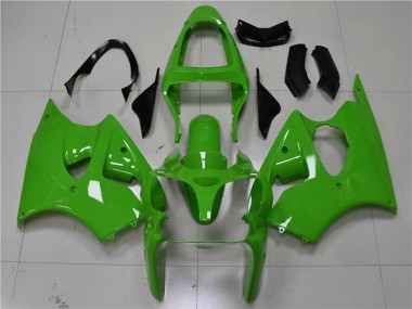 Carénages Moto Kawasaki ZX6R 2000-2002 - Vert Noir