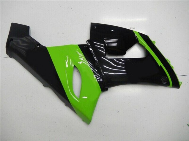 Carénage Moto Kawasaki ZX6R 2005-2006 - Vert Noir Brillant