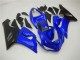 Carénages Moto Kawasaki ZX6R 2005-2006 - Bleu Noir Mat