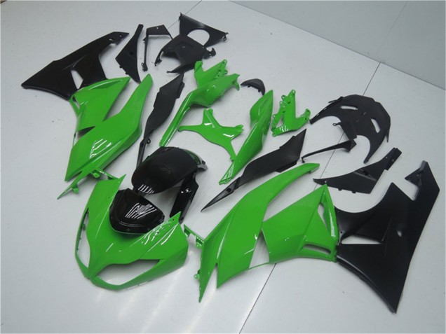 Kits Carénage Moto Kawasaki ZX6R 2009-2012 - Vert Noir Brillant