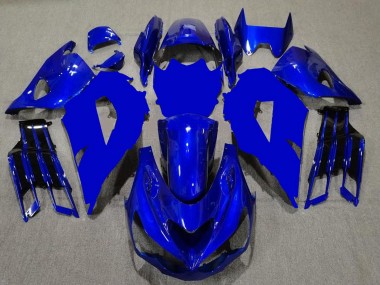 Carénages Moto Kawasaki ZX14R ZZR1400 2012-2024 - Bleu Noir