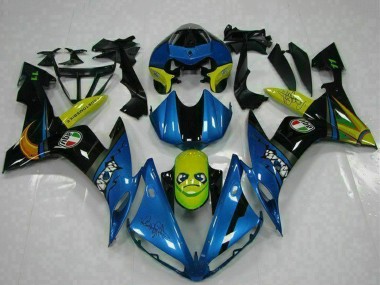 Carénages Moto Yamaha YZF R1 2004-2006 - Bleu Jaune Requin