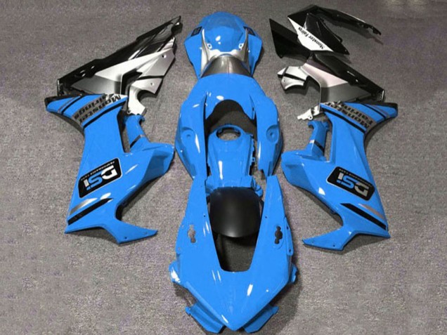 Carénages Moto Honda CBR1000RR 2017-2023 - Bleu Blanc Argent Noir Brillant DSI