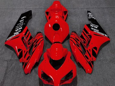 Carénages Moto Honda CBR1000RR 2004-2005 - Rouge Noir Brillant Flamme