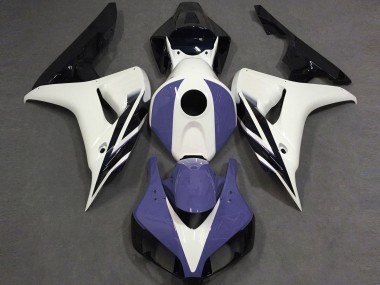 Carénages Moto Honda CBR1000RR 2006-2007 - Blanc Bleu Noir Brillant