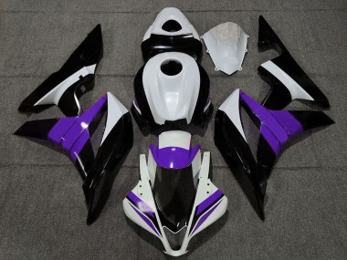 Carénages Moto Honda CBR600RR 2007-2008 - Blanc Violet Noir Brillant