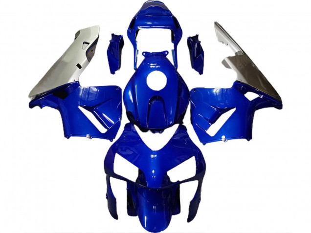Carénages Moto Honda CBR600RR 2003-2004 - Argent Bleu