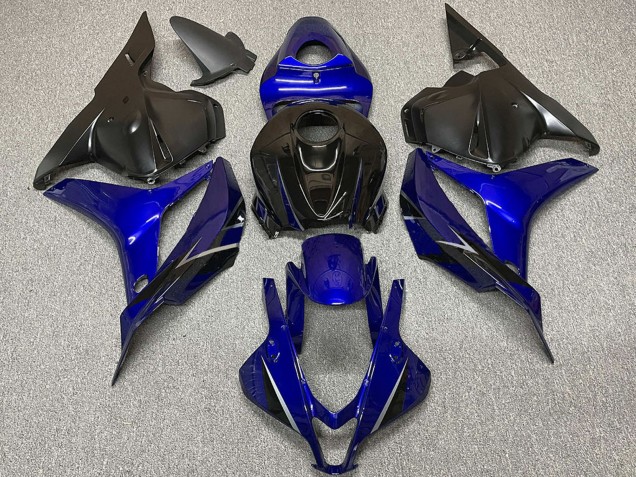 Carénages Moto Honda CBR600RR 2009-2012 - Bleu Noir Brillant OEM Style