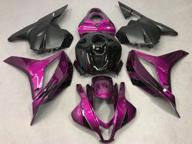 Carénages Moto Honda CBR600RR 2009-2012 - Rose Noir Brillant OEM Style