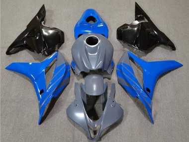 Carénages Moto Honda CBR600RR 2009-2012 - Gris Bleu Noir Brillant