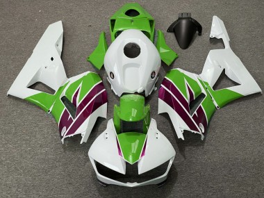 Carénages Moto Honda CBR600RR 2013-2023 - Blanc Vert Violet