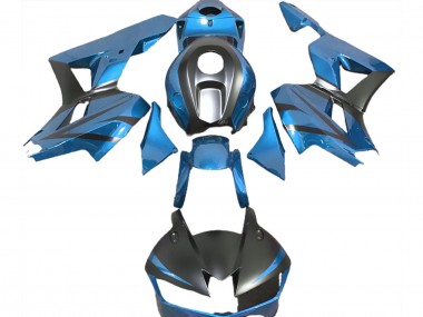 Carénages Moto Honda CBR600RR 2013-2023 - Bleu Clair Noir Mat