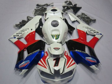 Carénages Moto Honda CBR600RR 2013-2023 - Blanc Rouge Bleu Noir Nombre 1
