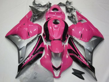 Carénages Moto Honda CBR600RR 2009-2012 - Argent Rose Noir Brillant OEM Style