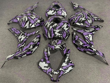 Carénages Moto Honda CBR600RR 2009-2012 - Violet Argent Camouflage