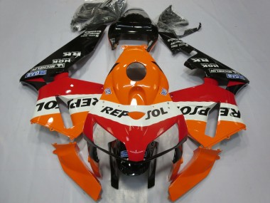 Carénages Moto Honda CBR600RR 2005-2006 - Orange Blanc Rouge Noir Brillant Repsol