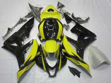 Carénages Moto Honda CBR600RR 2007-2008 - Jaune Noir Brillant OEM Style